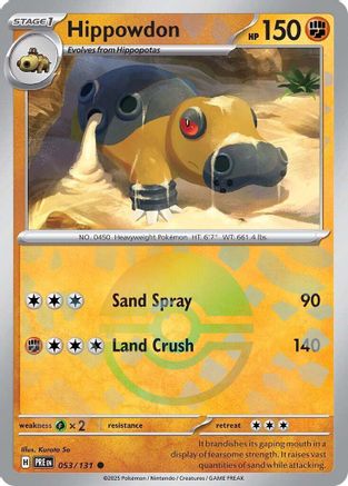 [PKM] Hippowdon (053/131) (Poke Ball Pattern) [Scarlet & Violet: Prismatic Evolutions]