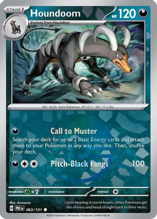 [PKM] Houndoom (063/131) (Poke Ball Pattern) [Scarlet & Violet: Prismatic Evolutions]