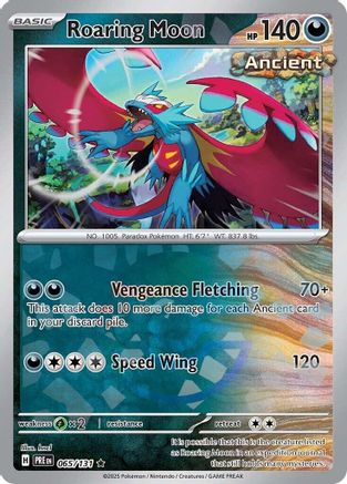 [PKM] Roaring Moon (065/131) (Poke Ball Pattern) [Scarlet & Violet: Prismatic Evolutions]