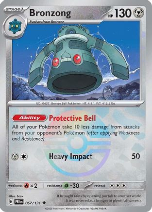 [PKM] Bronzong (067/131) (Poke Ball Pattern) [Scarlet & Violet: Prismatic Evolutions]