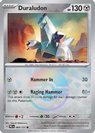 [PKM] Duraludon (069/131) (Poke Ball Pattern) [Scarlet & Violet: Prismatic Evolutions]