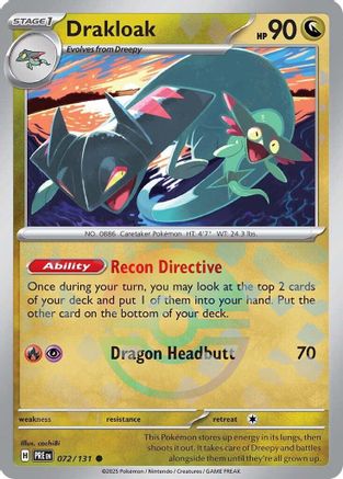 [PKM] Drakloak (072/131) (Poke Ball Pattern) [Scarlet & Violet: Prismatic Evolutions]