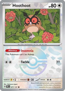 [PKM] Hoothoot (077/131) (Poke Ball Pattern) [Scarlet & Violet: Prismatic Evolutions]