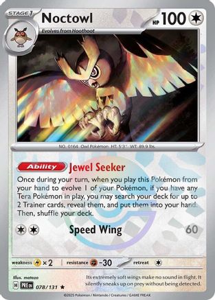 [PKM] Noctowl (078/131) (Poke Ball Pattern) [Scarlet & Violet: Prismatic Evolutions]