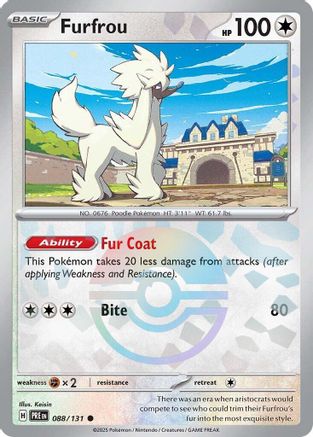 [PKM] Furfrou (088/131) (Poke Ball Pattern) [Scarlet & Violet: Prismatic Evolutions]