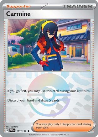 [PKM] Carmine (103/131) (Poke Ball Pattern) [Scarlet & Violet: Prismatic Evolutions]