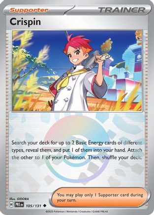 [PKM] Crispin (105/131) (Poke Ball Pattern) [Scarlet & Violet: Prismatic Evolutions]