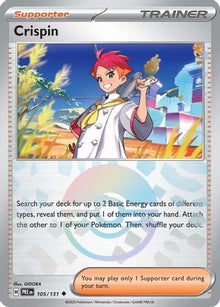 [PKM] Crispin (105/131) (Poke Ball Pattern) [Scarlet & Violet: Prismatic Evolutions]