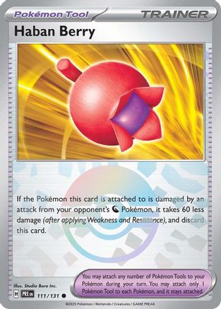 [PKM] Haban Berry (111/131) (Poke Ball Pattern) [Scarlet & Violet: Prismatic Evolutions]