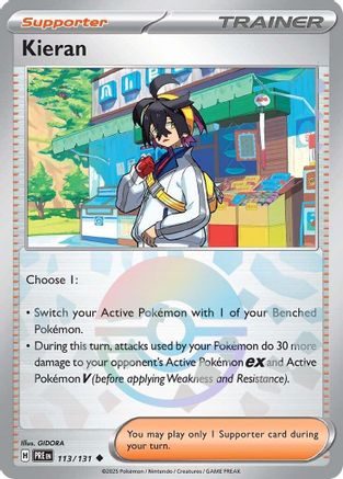 [PKM] Kieran (113/131) (Poke Ball Pattern) [Scarlet & Violet: Prismatic Evolutions]