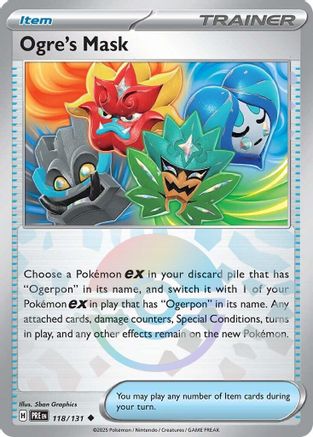 [PKM] Ogre's Mask (118/131) (Poke Ball Pattern) [Scarlet & Violet: Prismatic Evolutions]