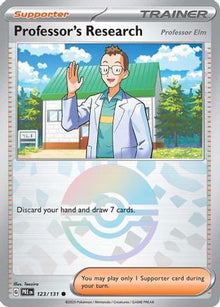 [PKM] Professor's Research (123/131) [Professor Elm] (Poke Ball Pattern) [Scarlet & Violet: Prismatic Evolutions]