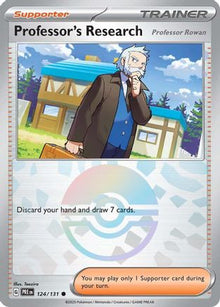 [PKM] Professor's Research (124/131) [Professor Rowan] (Poke Ball Pattern) [Scarlet & Violet: Prismatic Evolutions]