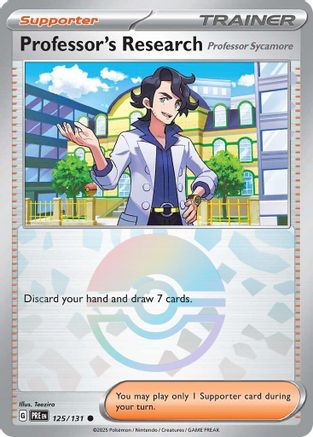 [PKM] Professor's Research (125/131) [Professor Sycamore] (Poke Ball Pattern) [Scarlet & Violet: Prismatic Evolutions]