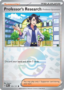 [PKM] Professor's Research (125/131) [Professor Sycamore] (Poke Ball Pattern) [Scarlet & Violet: Prismatic Evolutions]