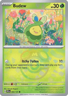 [PKM] Budew (004/131) (Master Ball Pattern) [Scarlet & Violet: Prismatic Evolutions]