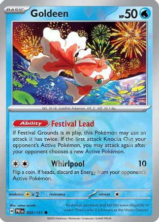 [PKM] Goldeen (020/131) (Master Ball Pattern) [Scarlet & Violet: Prismatic Evolutions]
