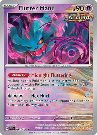 [PKM] Flutter Mane (043/131) (Master Ball Pattern) [Scarlet & Violet: Prismatic Evolutions]