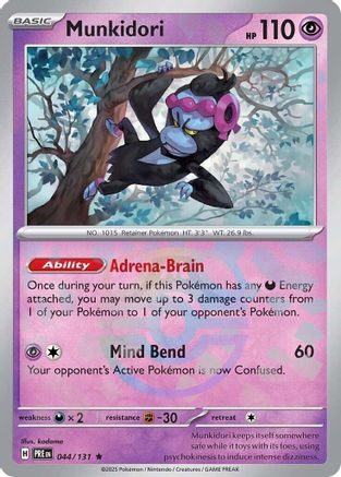 [PKM] Munkidori (044/131) (Master Ball Pattern) [Scarlet & Violet: Prismatic Evolutions]