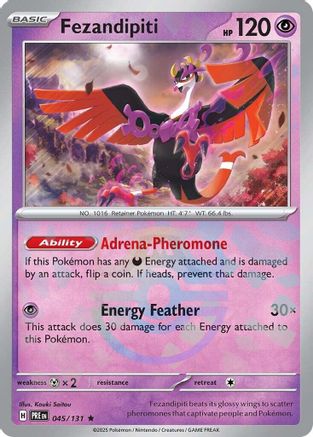 [PKM] Fezandipiti (045/131) (Master Ball Pattern) [Scarlet & Violet: Prismatic Evolutions]