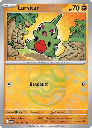 [PKM] Larvitar (047/131) (Master Ball Pattern) [Scarlet & Violet: Prismatic Evolutions]