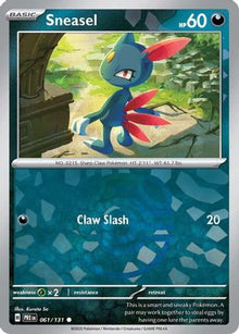 [PKM] Sneasel (061/131) (Master Ball Pattern) [Scarlet & Violet: Prismatic Evolutions]