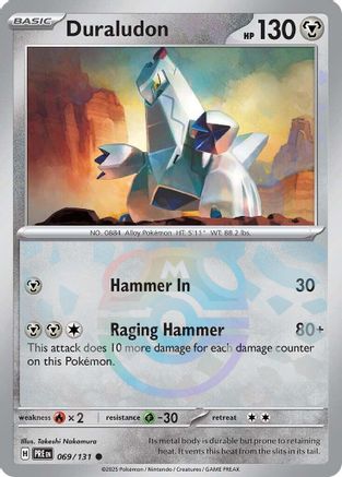 [PKM] Duraludon (069/131) (Master Ball Pattern) [Scarlet & Violet: Prismatic Evolutions]
