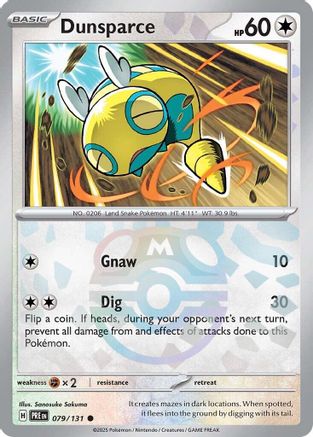 [PKM] Dunsparce (079/131) (Master Ball Pattern) [Scarlet & Violet: Prismatic Evolutions]