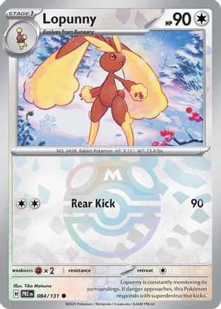 [PKM] Lopunny (084/131) (Master Ball Pattern) [Scarlet & Violet: Prismatic Evolutions]