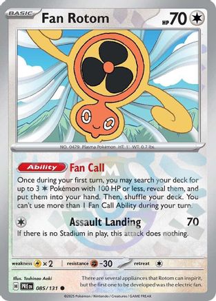 [PKM] Fan Rotom (085/131) (Master Ball Pattern) [Scarlet & Violet: Prismatic Evolutions]
