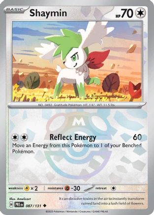 [PKM] Shaymin (087/131) (Master Ball Pattern) [Scarlet & Violet: Prismatic Evolutions]