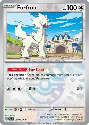 [PKM] Furfrou (088/131) (Master Ball Pattern) [Scarlet & Violet: Prismatic Evolutions]