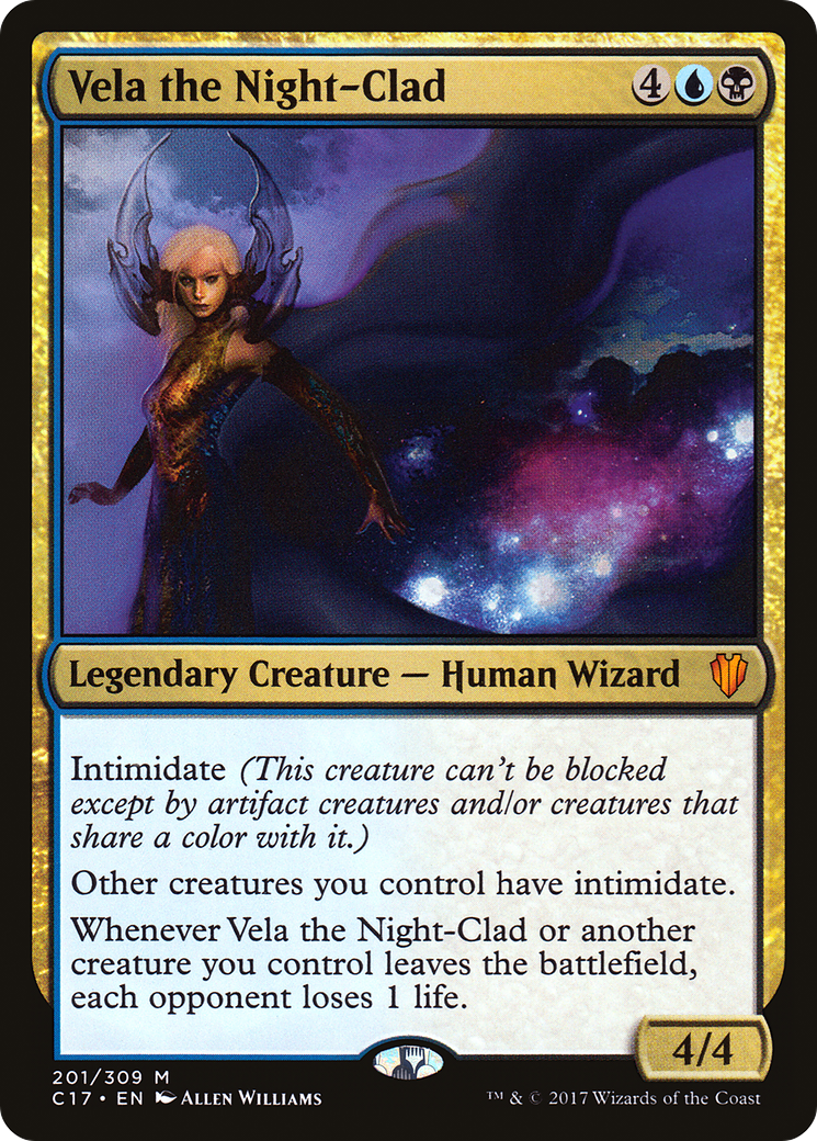 {R} Vela the Night-Clad [Commander 2017][C17 201]