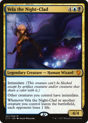 {R} Vela the Night-Clad [Commander 2017][C17 201]