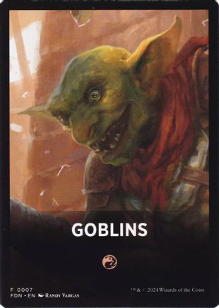 {T} Goblins Theme Card [Foundations Tokens][TFDN 007]