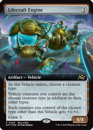 {@R} Lifecraft Engine (Extended Art) (Buy-A-Box) [Aetherdrift Promos][PP DFT 423]