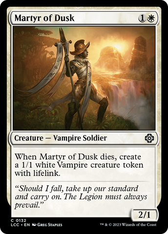 {C} Martyr of Dusk [The Lost Caverns of Ixalan Commander][LCC 132]