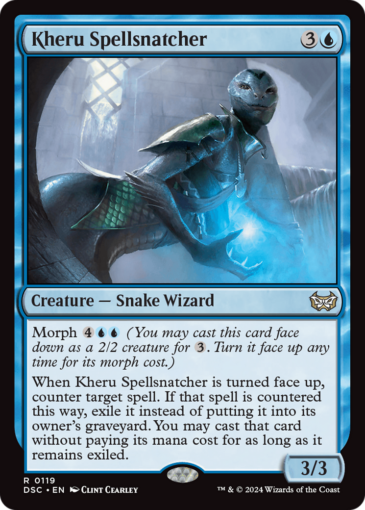 {R} Kheru Spellsnatcher [Duskmourn: House of Horror Commander][DSC 119]