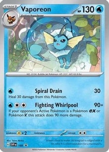 [PKM] Vaporeon (SVP168) [Scarlet & Violet: Black Star Promos]