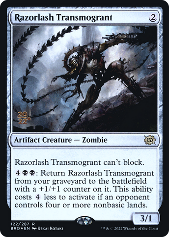 {R} Razorlash Transmogrant [The Brothers' War: Prerelease Promos][PR BRO 122]