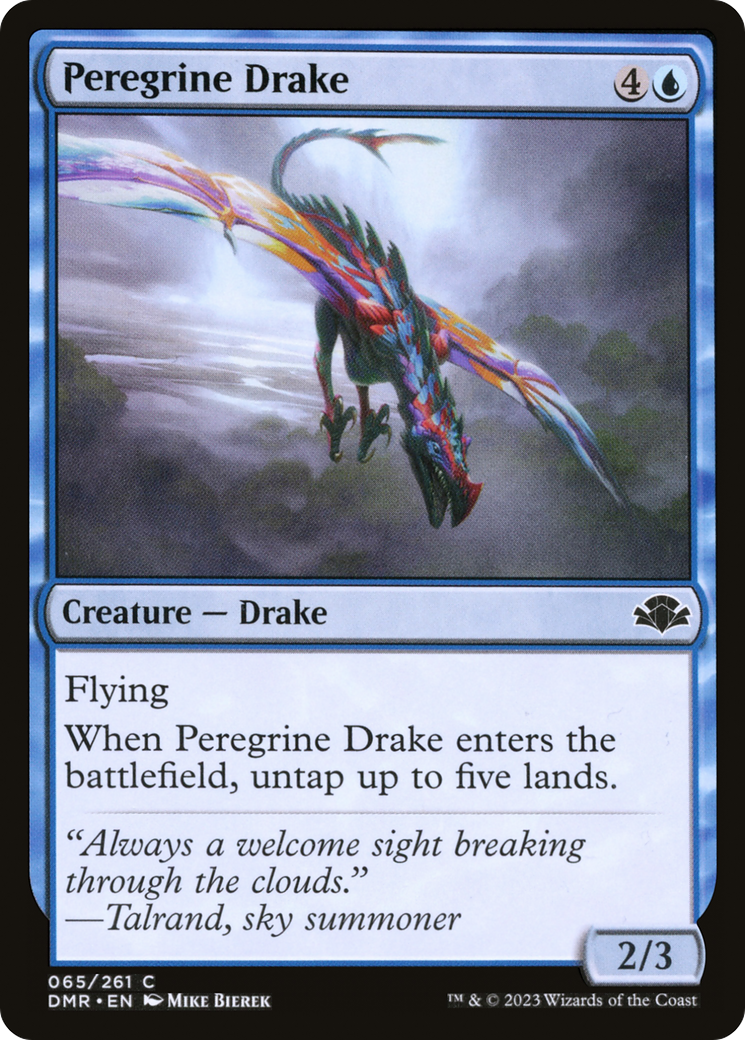 {C} Peregrine Drake [Dominaria Remastered][DMR 065]