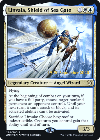{R} Linvala, Shield of Sea Gate [Zendikar Rising Prerelease Promos][PR ZNR 226]