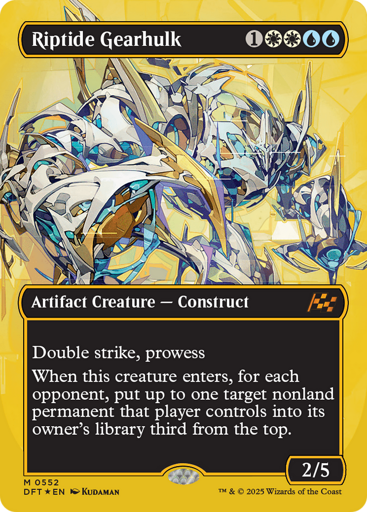 {@R} Riptide Gearhulk (Borderless) (First-Place Foil) [Aetherdrift][DFT 552]