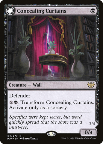 {R} Concealing Curtains // Revealing Eye [Innistrad: Crimson Vow][VOW 101]