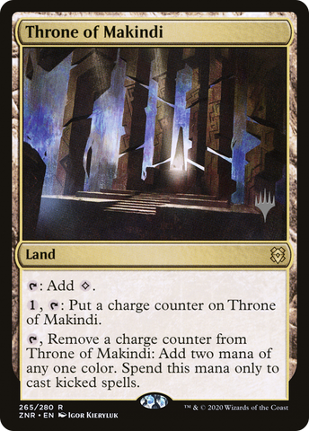 {R} Throne of Makindi (Promo Pack) [Zendikar Rising Promos][PP ZNR 265]