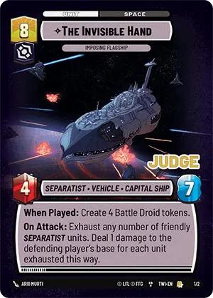 {SW-R}The Invisible Hand - Imposing Flagship (1/2) [Twilight of the Republic Planetary Qualifier Promo]