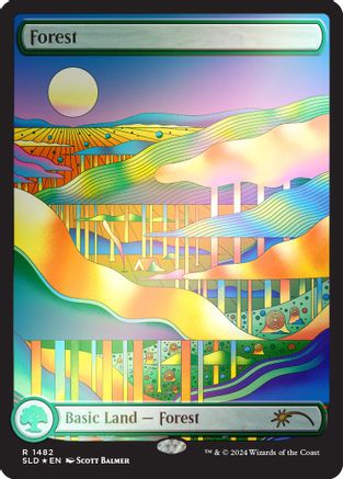 {B}[RBF SLD 1482] Forest (1482) (Rainbow Foil) [Secret Lair Drop Series]