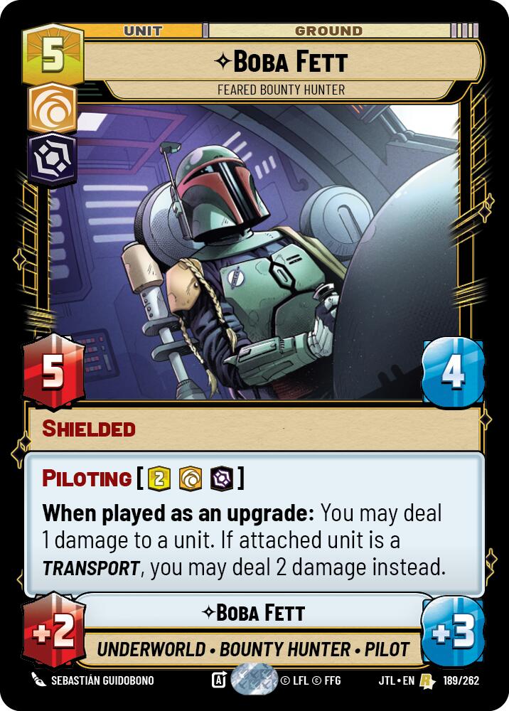 {SW-R}Boba Fett - Feared Bounty Hunter (189/257) [Jump to Lightspeed]