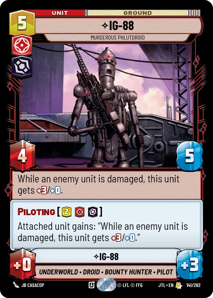 {SW-R}IG-88 - Murderous Phlutdroid (141/257) [Jump to Lightspeed]