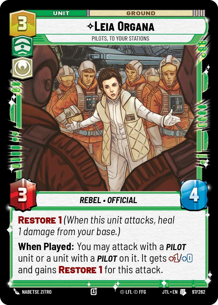 {SW-C}Leia Organa - Pilots, To Your Stations (097/257) [Jump to Lightspeed]
